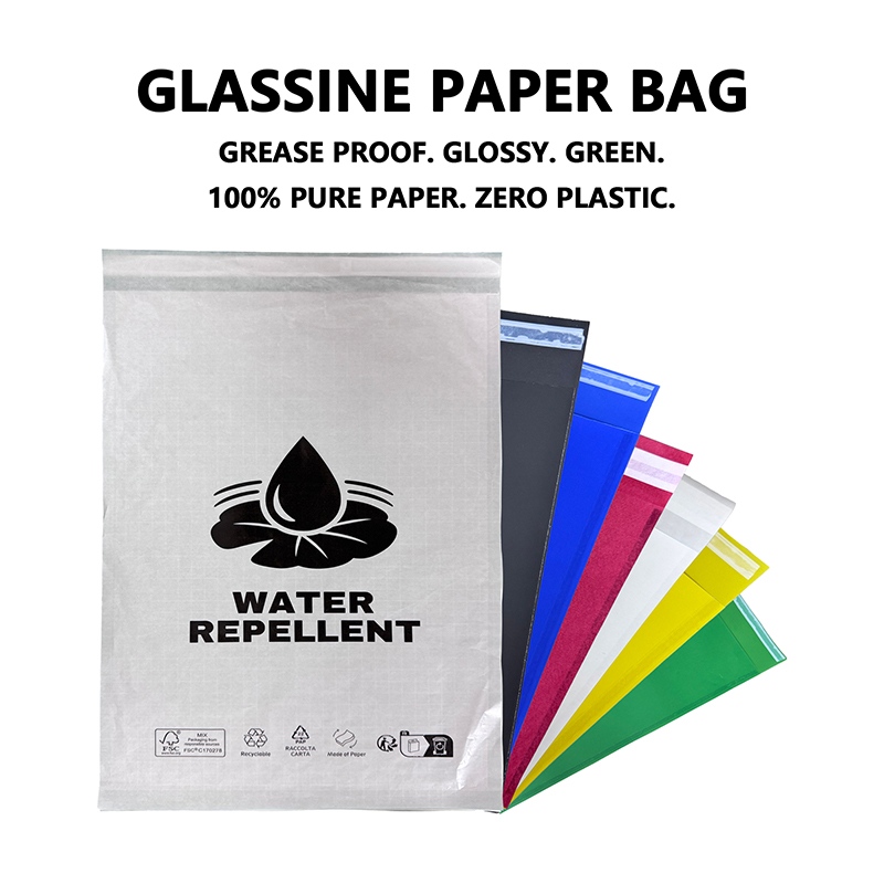 アパレル包装用のカスタムグラシン紙袋は、ブランドがプラスチック包装を置き換えるのに役立ちます