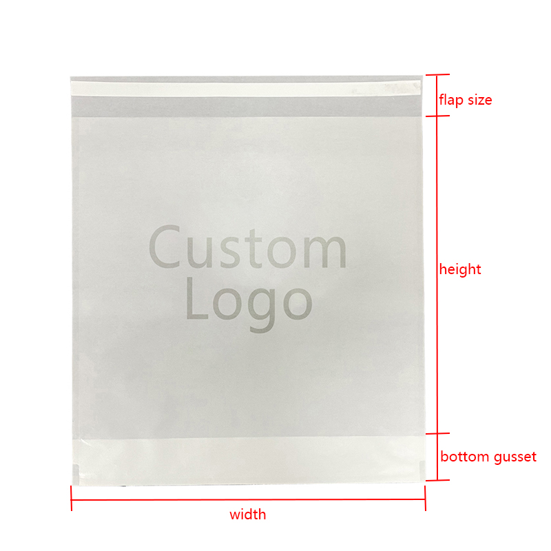 Glassine Paper Bag with Bottom Gusset
